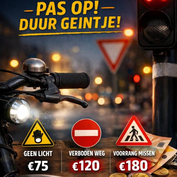 Boetes voor fietsers