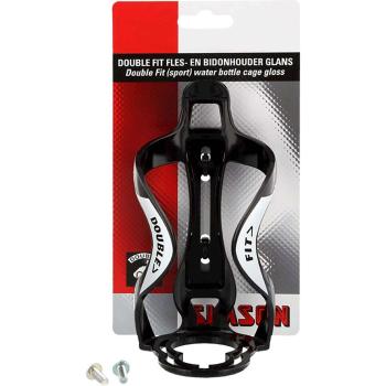 021060 Simson Double Fit Fles- en bidonhouder glans zwart