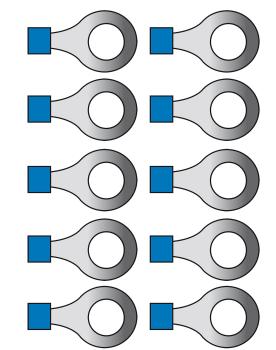 Carpoint Kabelverbinder blauw 654