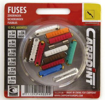 Carpoint Steenzekering Assorti 13 stuks