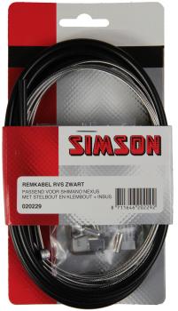 Simson Remkabelset Shimano Nexus zwart