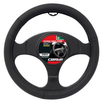 Carpoint Stuurhoes PU mat zwart Ø 37-39cm