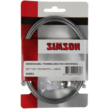 Simson Binnenkabel trommelrem RVS