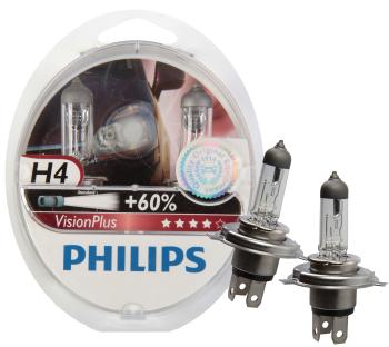 Philips Autolampen Visionplus H4