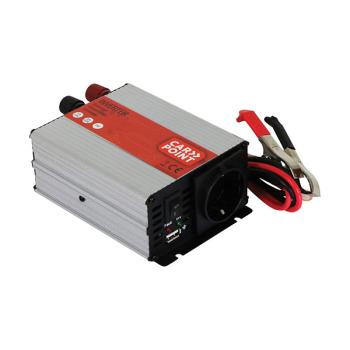 Carpoint Omvormer 12V>230V 300W accuklemmen