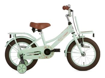 Supersuper Kinderfiets Cooper Bamboo 14 inch Groen