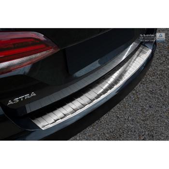 Avisa RVS Achterbumperprotector passend voor Opel Astra K Sportstourer 2015- 'Ribs'