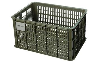 Basil gerecyclede fietskrat crate maat L 40 liter Donker groen