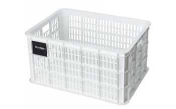 Basil gerecyclede fietskrat crate maat L 40 liter Wit