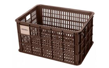 Basil gerecyclede fietskrat crate maat L 40 liter Bruin