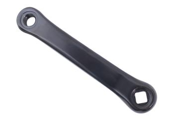 Crankarm links 152mm aluminium - zwart