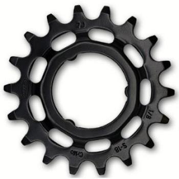 WP Kmc Tandwiel R Shimano 18T Chromoly Black 1/8