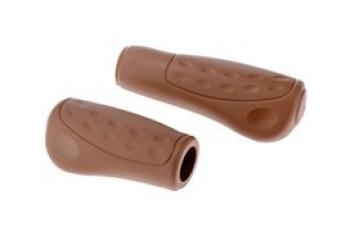 Westphal Handvatpaar #436 Ellipsis Softgrip 92/122mm/ø23mm bruin