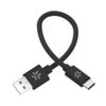 Celly USB-A > USB-C Katoen Gevlochten Kabel 30cm