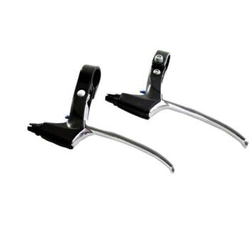 Saccon remgreep set L218 rollerbrake zwart/zilver