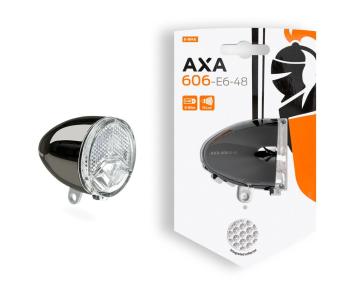KOPLAMP AXA 606 EBIKE 6-12V ZW