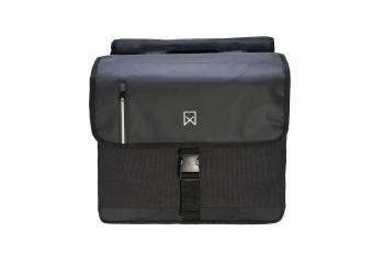 Willex dubbele canvas kantoortas Zwart Zwart 46 liter