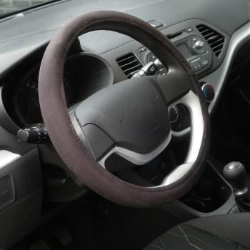 Carpoint Stuurhoes Suedine zwart Ø 37-39cm
