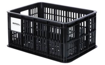 Basil gerecyclede fietskrat crate maat S 17,5 liter Zwart