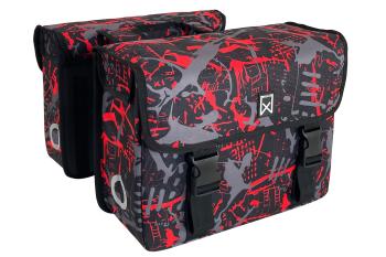 Willex dubbele tas 34 liter Rood