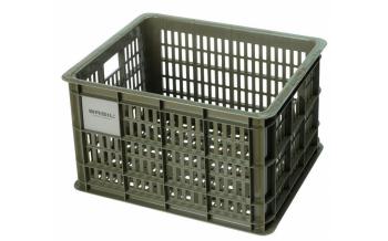 Basil gerecyclede fietskrat crate maat M 29,5 liter Donker groen