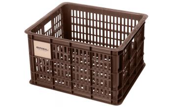 Basil gerecyclede fietskrat crate maat M 29,5 liter Bruin