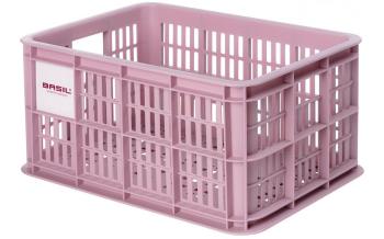 Basil gerecyclede fietskrat crate maat S 17,5 liter paars
