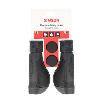 SIMSON Handvatten Wing 135/135 mm met snijlijn Zwart