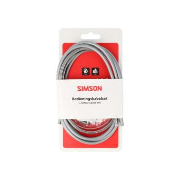SIMSON Remkabelset compleet universeel RVS grijs